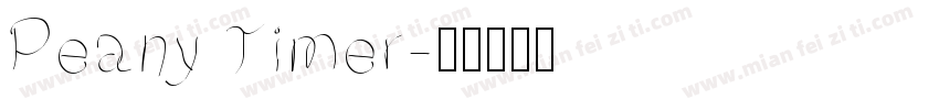 Peany Timer字体转换
